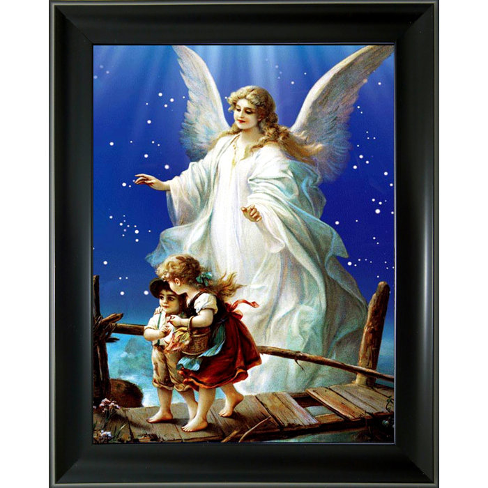 East Urban Home 'Guardian Angel' Picture Frame Graphic Art & Reviews